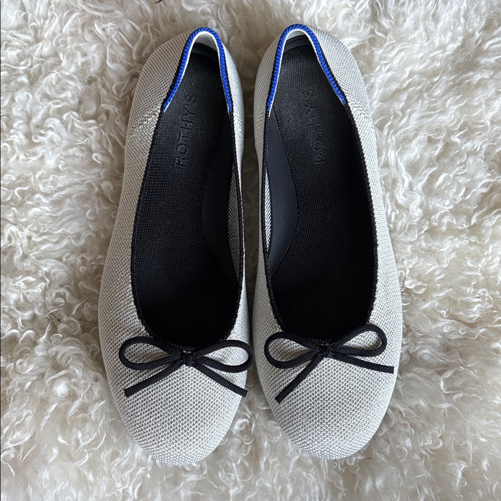 Rothy's Ballet Flats with Black Bow